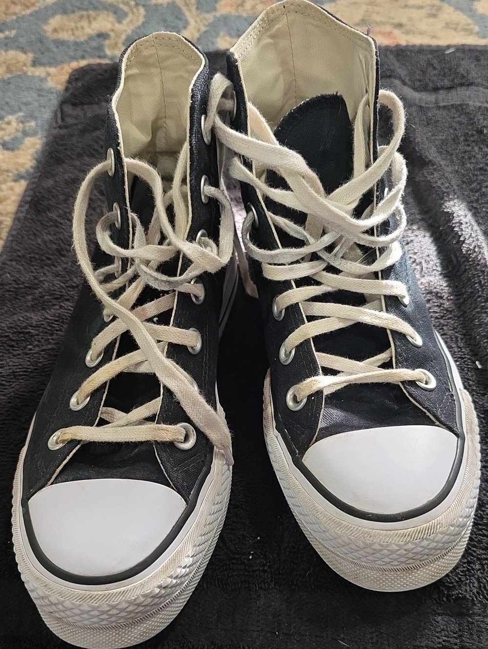 Converse Black And White Canvas Women's High-Top Sneakers